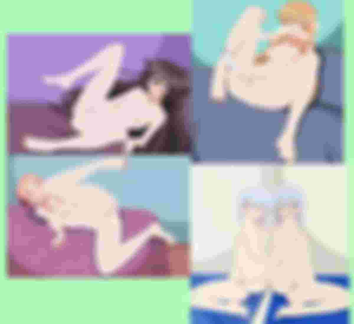 A woman's body lost in a moment of intense pleasure